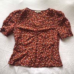 Madewell Floral Top